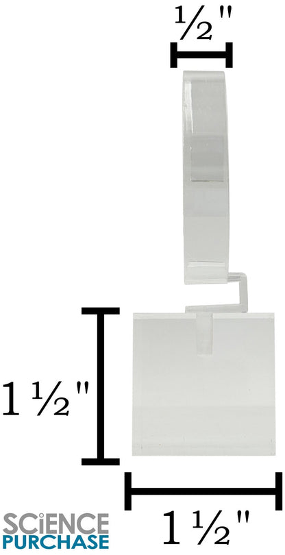 4 Pack of Crystal Clear Watch Stands with Sturdy Acrylic Weighted Base