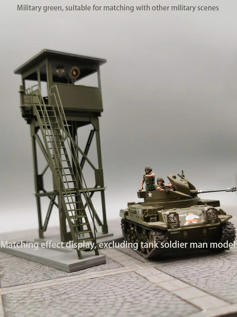 1:72 German Military Watchtower Model Military Scenario Module Alloy Finished