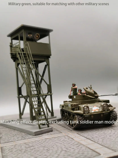1:72 German Military Watchtower Model Military Scenario Module Alloy Finished