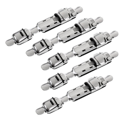 5PCS/Set Stainless Steel Adjustable Plate Reel Seats Fishing Rod Building