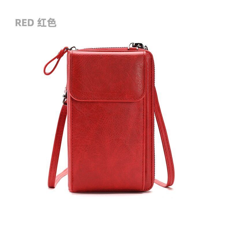 Small Crossbody Messenger Bags Shoulder Bag Wallet Leather Card Holder Purse 1PC