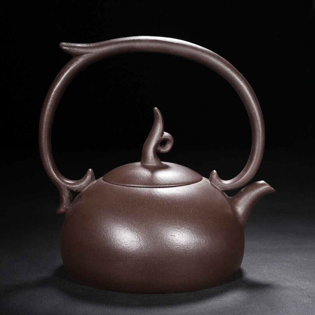 Chinese Yixing Zisha Clay Handmade Exquisite Teapot（美林提梁 底款：韩美林）