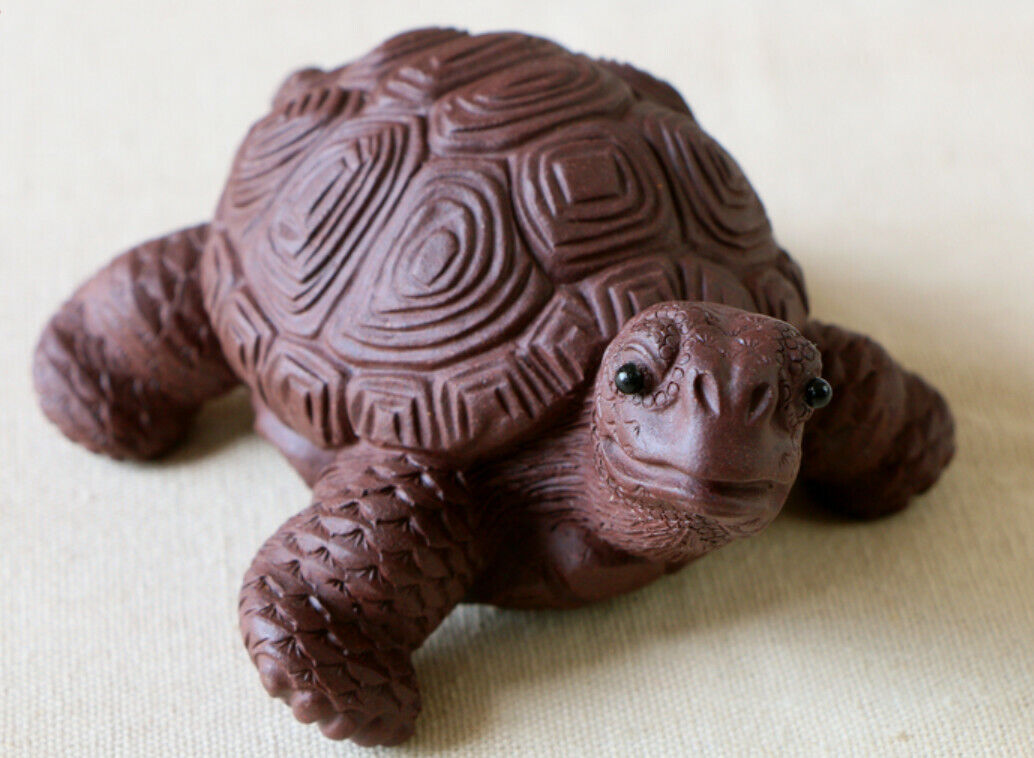 chinese yixing zisha tea pet turtle decoration Purple Clay longevity turtles