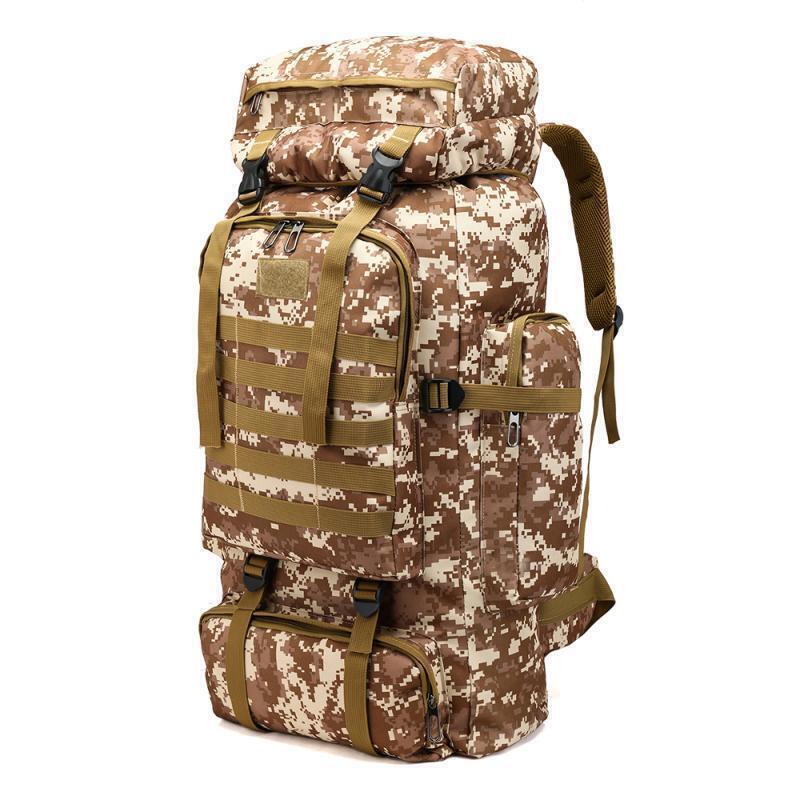 80LTactical Backpack Oxford Men Camping Hiking Hunting Bag Traveling Backpack