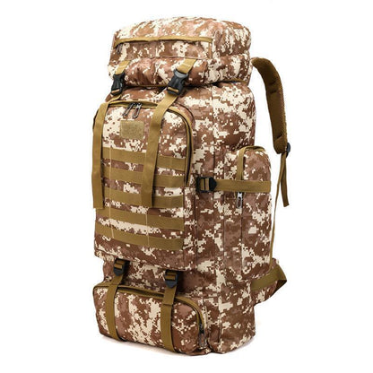80LTactical Backpack Oxford Men Camping Hiking Hunting Bag Traveling Backpack