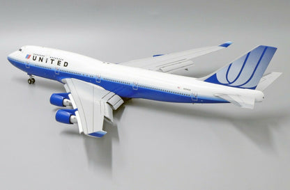 1:200 JC Wings United Airlines BOEING B747-400 Flap Down Airplane Diecast Model