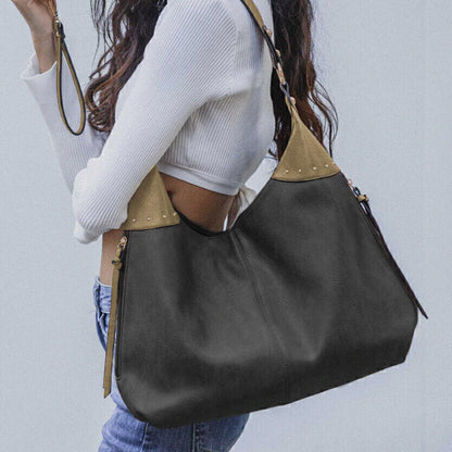 2pcs Celela Women Concealed Carry Studs Hobo Shoulder Handbag Tote Purse Bags
