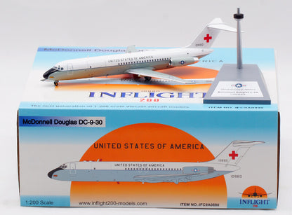 1:200 InFlight USAF McDonnell Douglas DC-9-30(C-7A) Airplane Diecast Plane Model