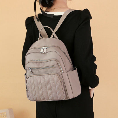 Oxford Backpack Waterproof School Bag Ladies Travel Bag Multiple Pocket Backpack