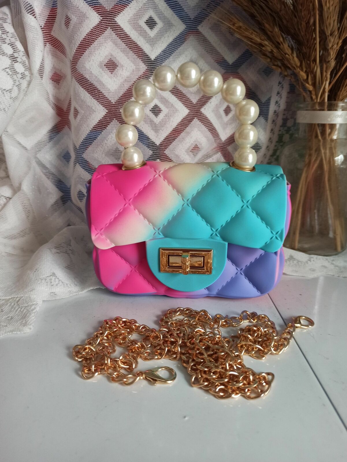 Women Mini Handbags Candy Color Jelly Crossbody Bags Girls Small Coin Pouch Baby
