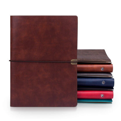 Notebook Soft Cover Spiral Diary Agenda Journal Planner Notepad A5 B5 PU Leather