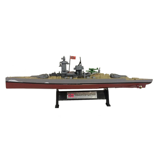 1/1000 Scale Diecast Alloy WWII German Navy Admiral Graf Spee Battleship Model