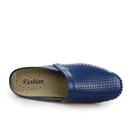 Men Sneakers Genuine Leather Loafers Mens Shoes Slippers Men Shoes