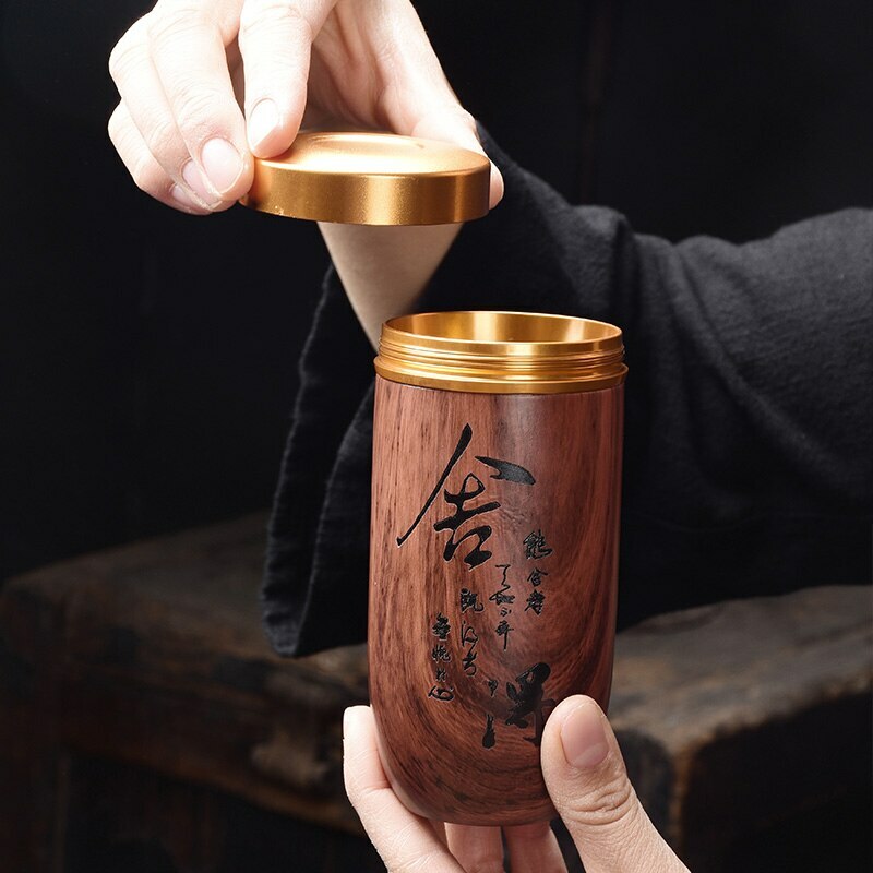 12.5cm Purple Sand Tea Caddy Puer Tea Jar Portable Storage Sealed Cans Tea Set