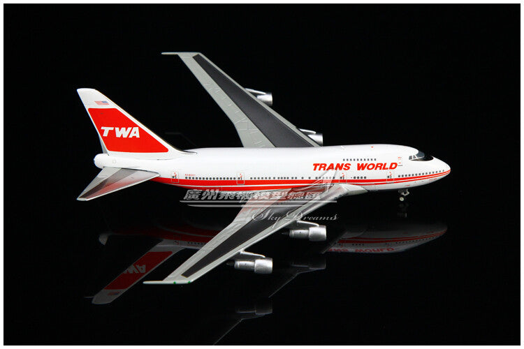 1:400 GeminiJets TRANS WORLD BOEING B747SP Airplane Diecast Plane Aircraft Model