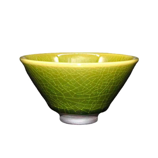 100ml Single Cup Jianzhan Cup Ice Cracked Glaze Green Tea Cup Owner Tea Cup