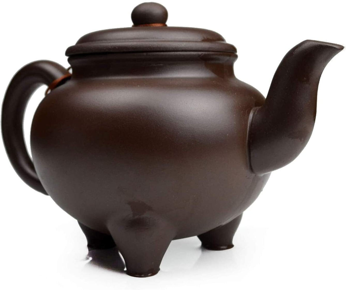 Teapot Chinese Yixing 20oz/600ml Zisha Clay Classical Tripod Pot