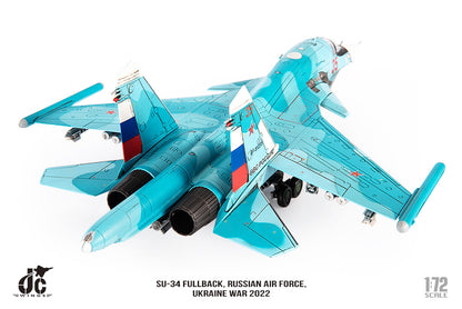1:72 JC Wing SU-34 FULLBACK, UKRAINE WAR 2022 Fighter Diecast Aircraft Model