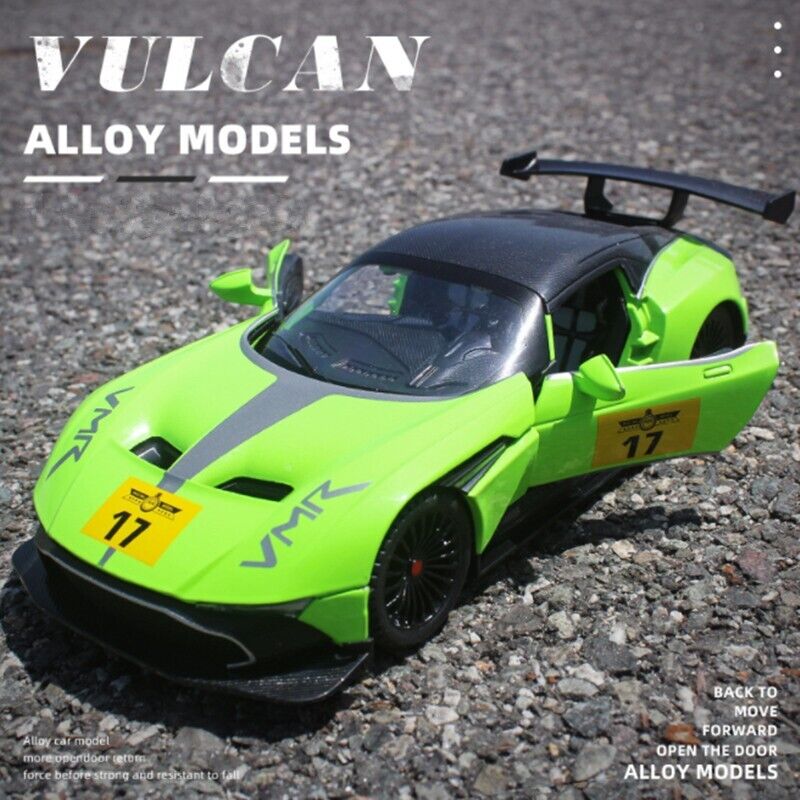 1:22 Aston Martin GT Diecast Model Toy Car Collection Vehicle Sound Lights Gift