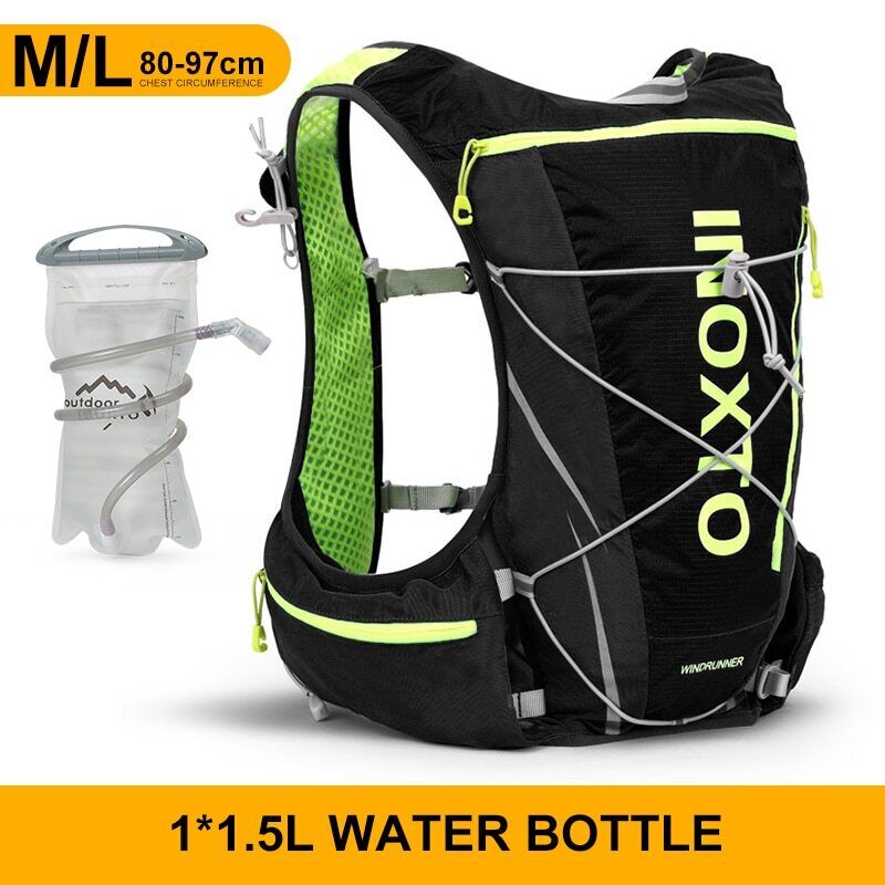 Running Backpack 8L Backpack Hiking Marathon Hydrating Bag 500ml Water Bottle