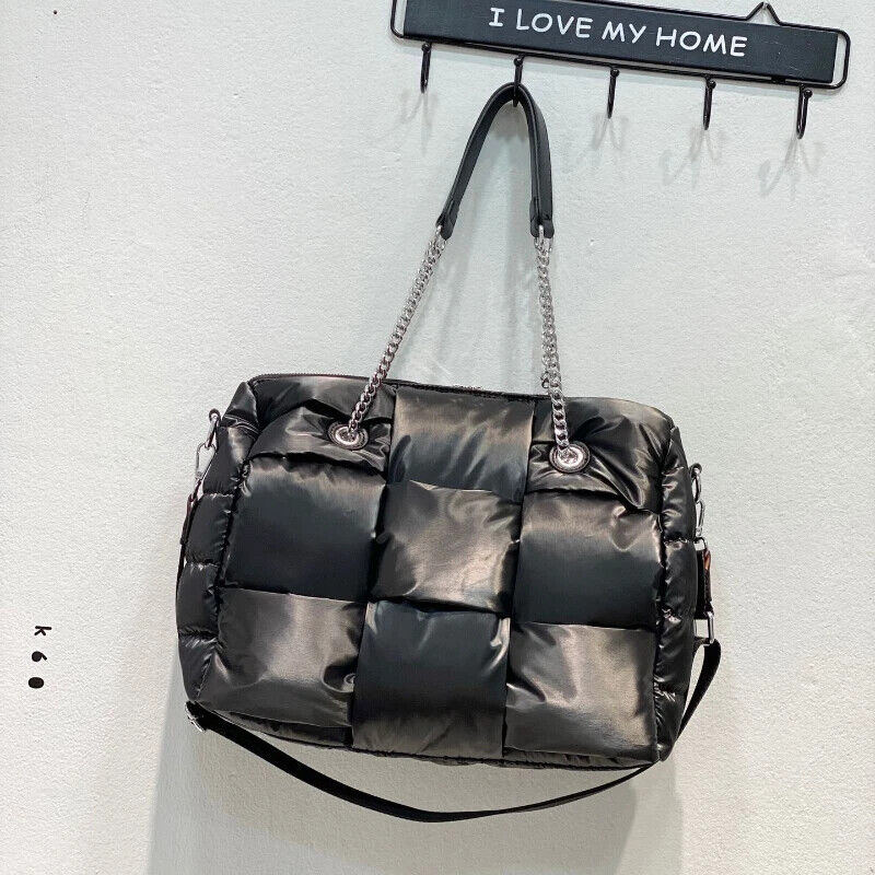 Handbags Quilted Women Shoulder Bags Down Crossbody Bag Winter Purse