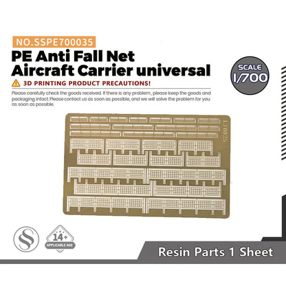 SSPE700035 1/700 Model Detail Up PE Anti Fall Net Aircraft Carrier universal
