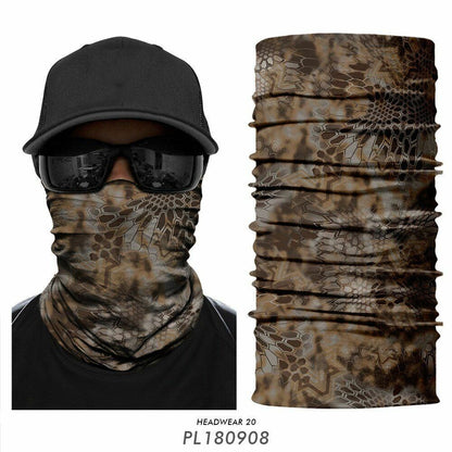 Mask Bandana Hunting Facemask Headband Camo Neck Gaiter Buff Scarf Tube Outdoors