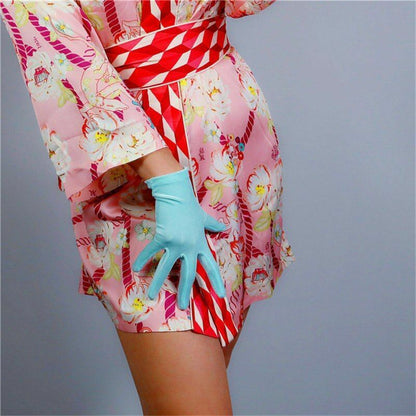 Fashion Velvet Gloves 22/40/50/60/70cm Long Opera Women Elastic Touchscreen Mitt