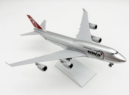 30CM NWA NORTHWEST AIRLINES BOEING 747-400 Airplane Landing Gear Resin Model