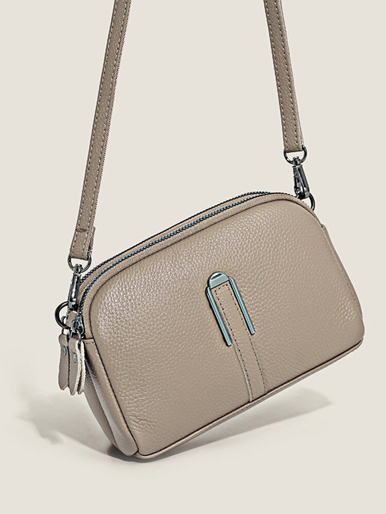 Genuine Leather Bag Handbags Purse Shoulder Bag Crossbody Messenger 19*6*13 CM