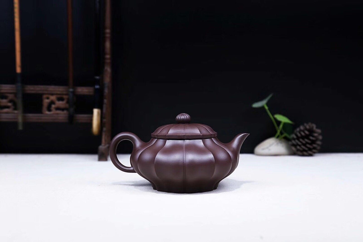 320cc chinese Yixing Handmade Zisha Purple clay Teapot HeLing Hu Tea Pot