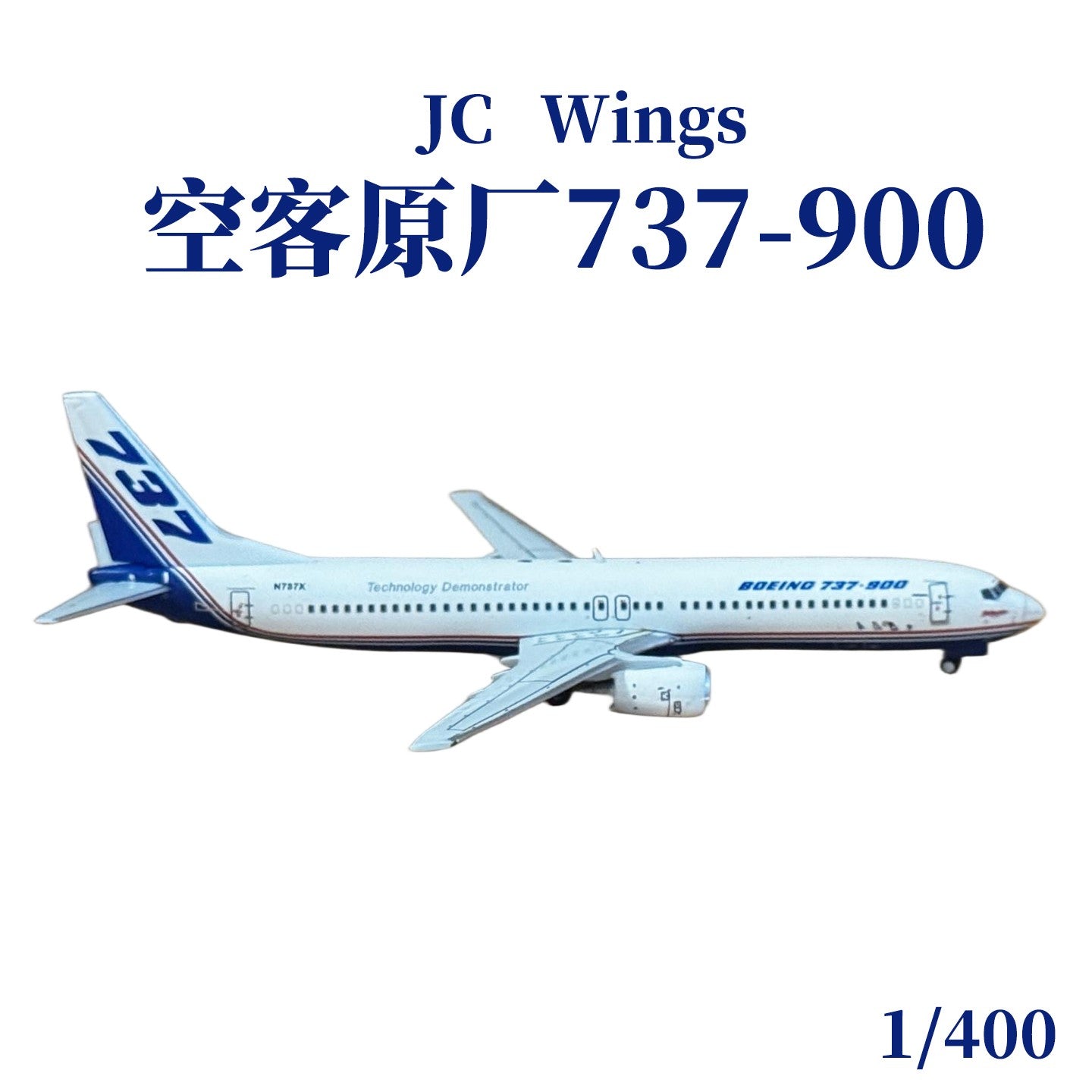 1:400 JC Wings Boeing 737-900 N737X Passenger Plane Diecast Aircraft Model