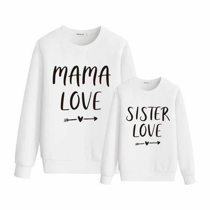 Matching Outfits Clothes Son T-Shirt Woman Kids Baby Winter Sweater Family Tops