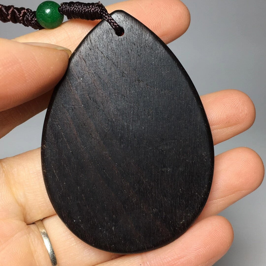 Collected Old Ebony Pendant Ethnic Style Charm Buddhist Statue Pendant