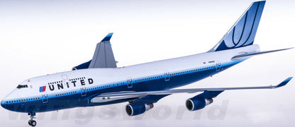 1:200 35CM JC Wings UNITED BOEING 747-400 Passenger Airplane Diecast Plane Model
