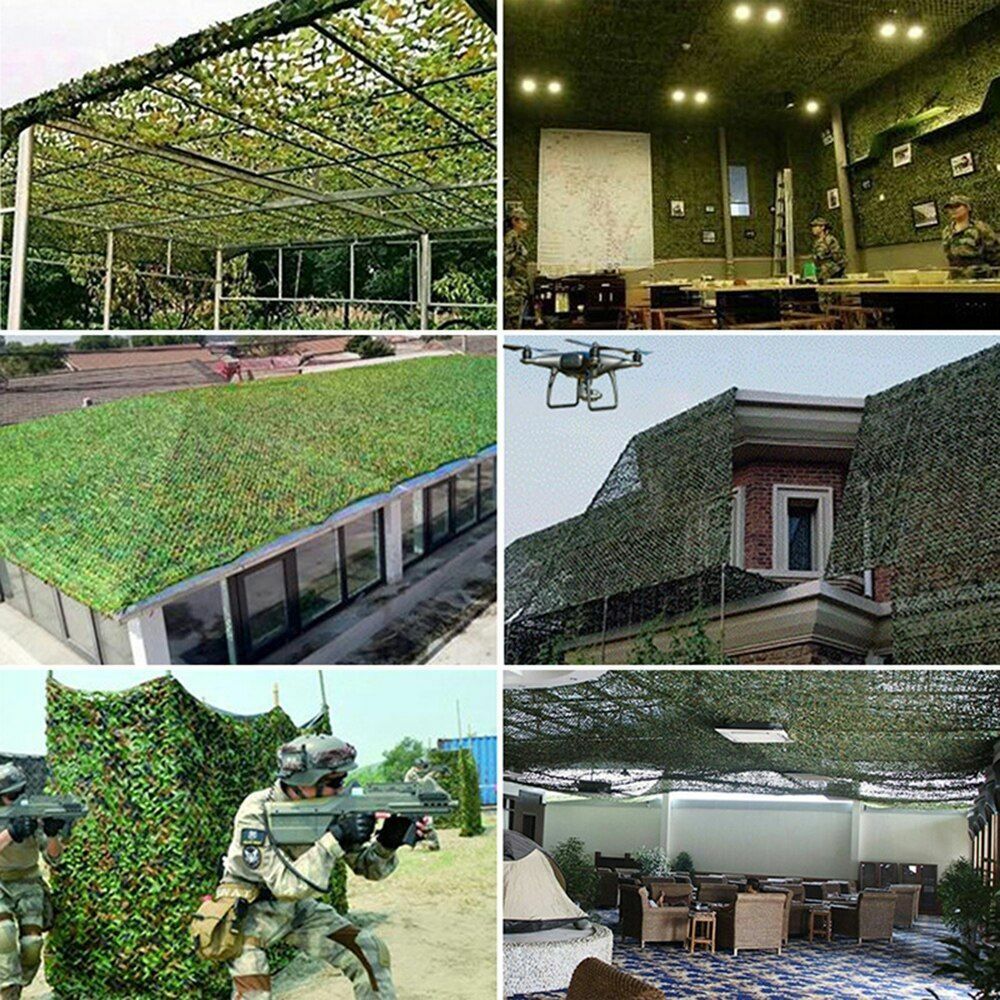 Military camouflage net 210D Oxford cloth hunting courtyard decorations 2-Layer
