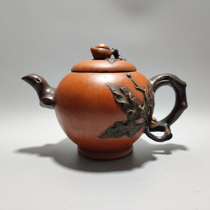 Vintage China Yixing Purple Clay Teapot Zisha Handmade Ceramic Exquisite Teaware