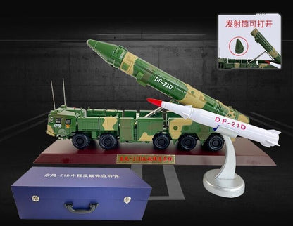 1:35 44CM DF-21D Anti-ship Missile Launcher Truck Diecast Model Collection