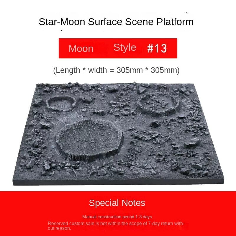 Platform Moon Model Moon Planet Landscape Finished Scene Display Props