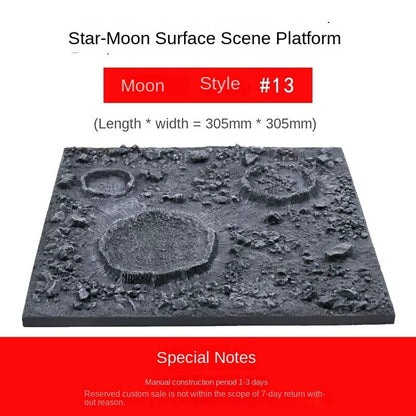 Platform Moon Model Moon Planet Landscape Finished Scene Display Props