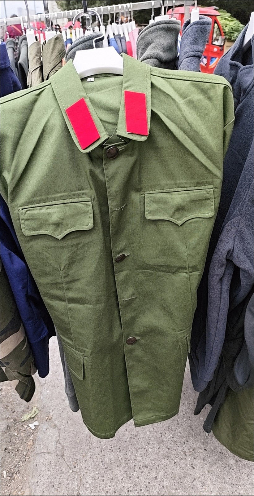 Vintage 65-Style Chinese Army Uniform Set, 3505 Authentic, with Hat & Insignia