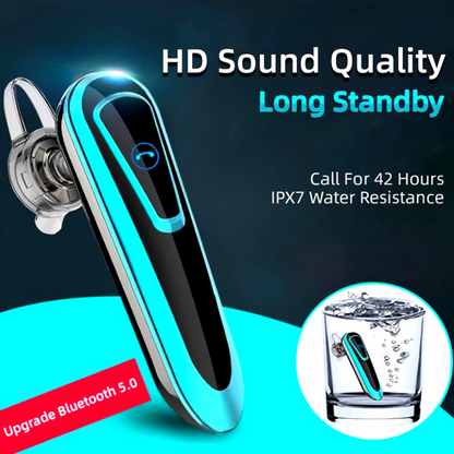Headphone Single Explorer Bluetooth Wireless HD Voice Headset trucker Earbud