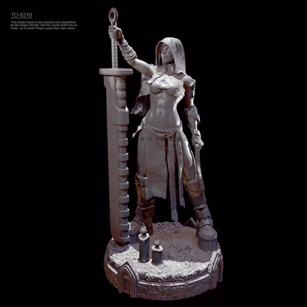 1/24 resin figure model kit Giant Sword Saint 3D Printing Unpainted Unassembled