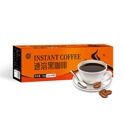 Instant Americano Black Coffee 0 fat strong zero sucrose bitter coffee 2g*40bags