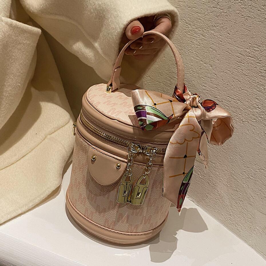Tote Bucket Bag PU Leather Women's Designer Handbag Shoulder Bag