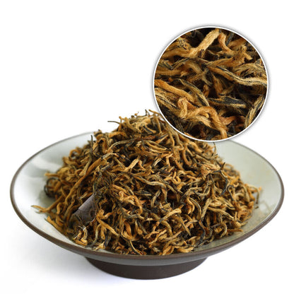 Supreme Wuyi Jinjunmei Eyebrow Black Tea Loose Leaf Golden-Buds