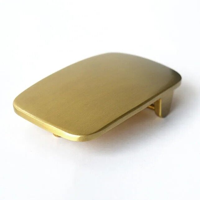 Men's Belt Buckles 38mm Rectangle Solid Brass Blank DIY Leather Crafts Accessory