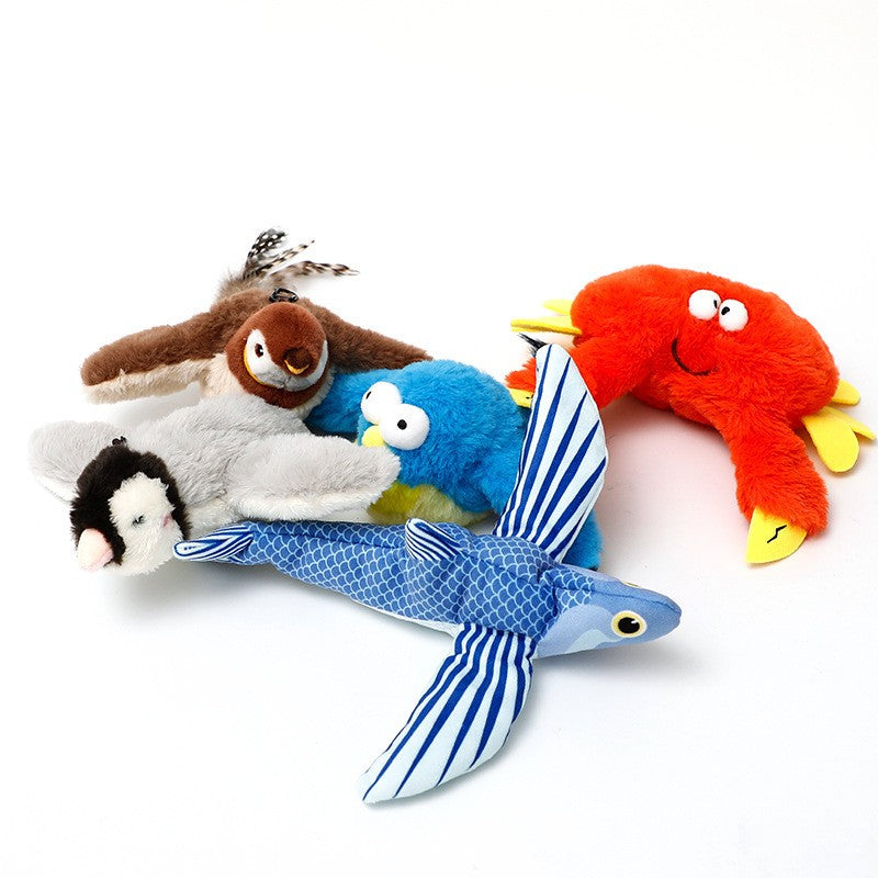 Plush tapping, shaking, bird, electric cat, dog, self fun simulation toy--us