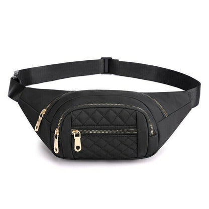 Oxford Cloth Waterproof Belt Bags Crossbody Chest Bag Fashion Banana Hip Purse
