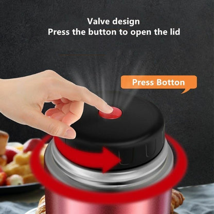 Thermos Lunch Box 800ML/1000ML/1200ML Portable Stainless Steel Food Containers